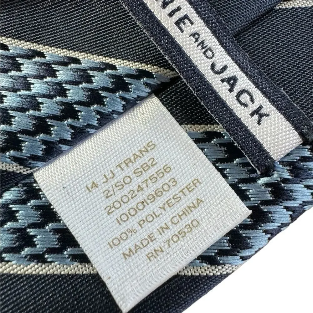 Janie and Jack Blue Stripe Adjustable Tie Child 0-3